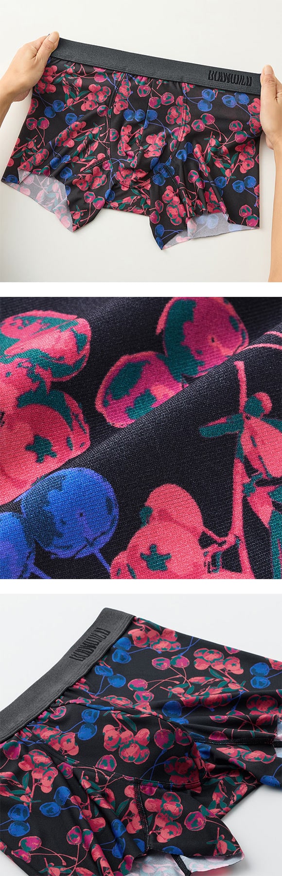 グンゼ BODY WILD インクジェットプリント 総柄 ボクサーパンツ メンズ 前とじ GUNZE ボディワイルド