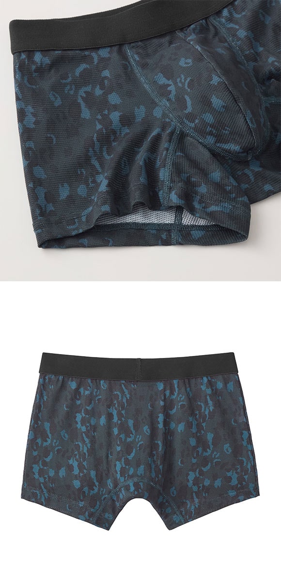 グンゼ BODY WILD カモフラ柄 ストレッチメッシュ ボクサーパンツ メンズ 前閉じ 吸水速乾 ボディワイルド GUNZE