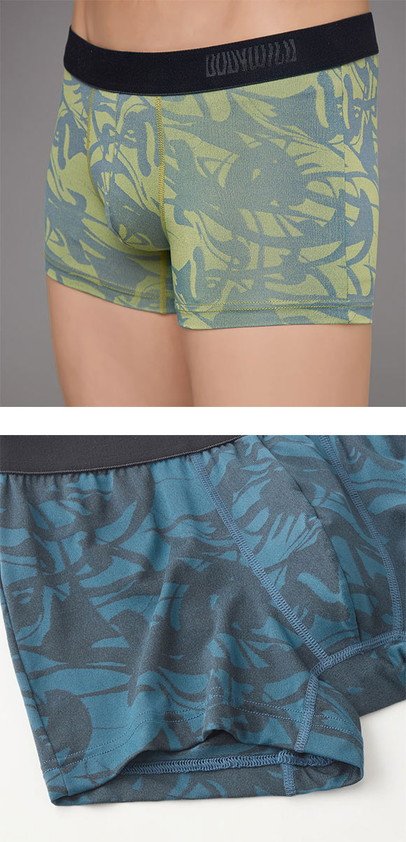 グンゼ BODY WILD ウェープ柄 ジャカード ボクサーパンツ メンズ GUNZE ボディワイルド