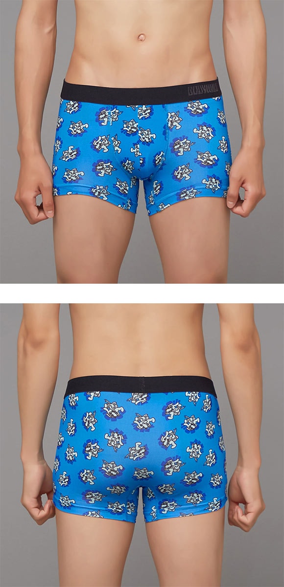 グンゼ BODY WILD ポップドッグ柄 ボクサーパンツ 前閉じ メンズ GUNZE ボディワイルド