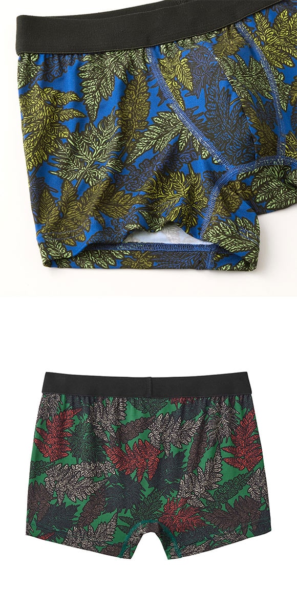 グンゼ BODY WILD リーフカモ柄 ボクサーパンツ 前閉じ メンズ GUNZE ボディワイルド