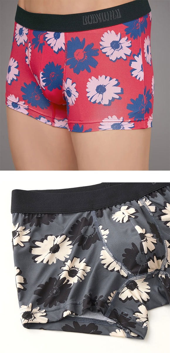 グンゼ BODY WILD ポップフラワー柄 ボクサーパンツ 前閉じ メンズ GUNZE ボディワイルド