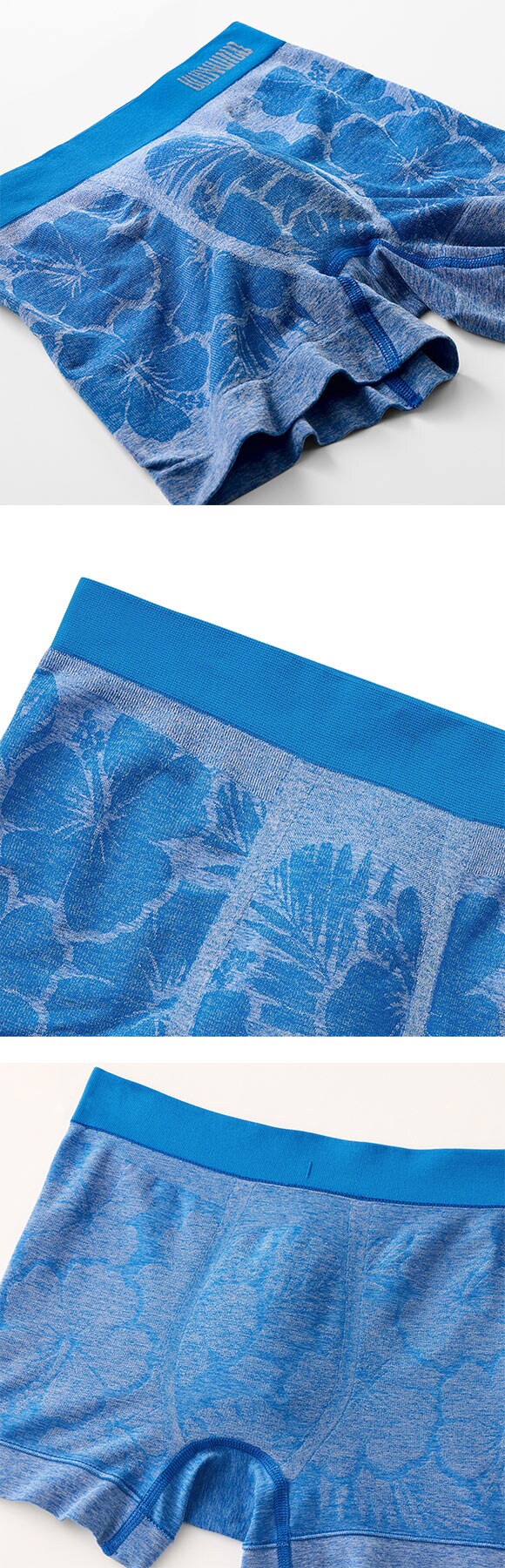 グンゼ BODY WILD ハイビスカス柄 立体成型 ボクサーパンツ 前閉じ メンズ GUNZE ボディワイルド