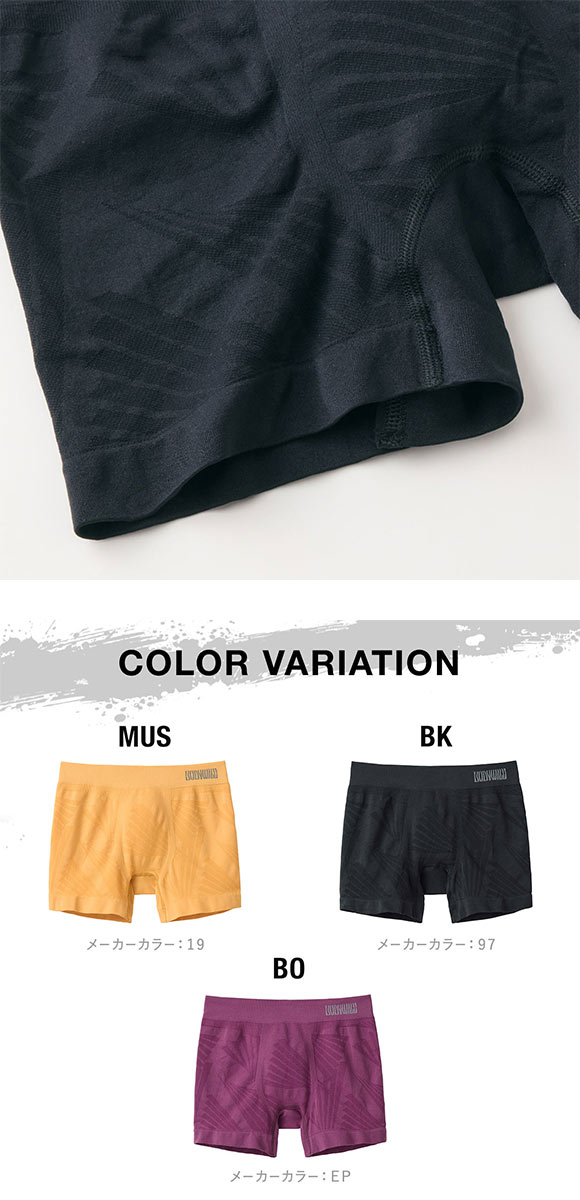 グンゼ BODY WILD 3D-Boxer トライアングル柄 ボクサーパンツ メンズ 立体成型 前とじ GUNZE ボディワイルド