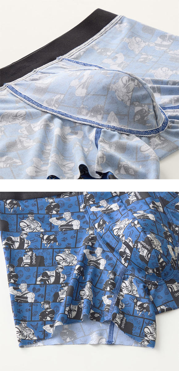 ボディワイルド ボクサーパンツ ジョジョの奇妙な冒険コラボ 前閉じ 総プリント メンズ BODYWILD