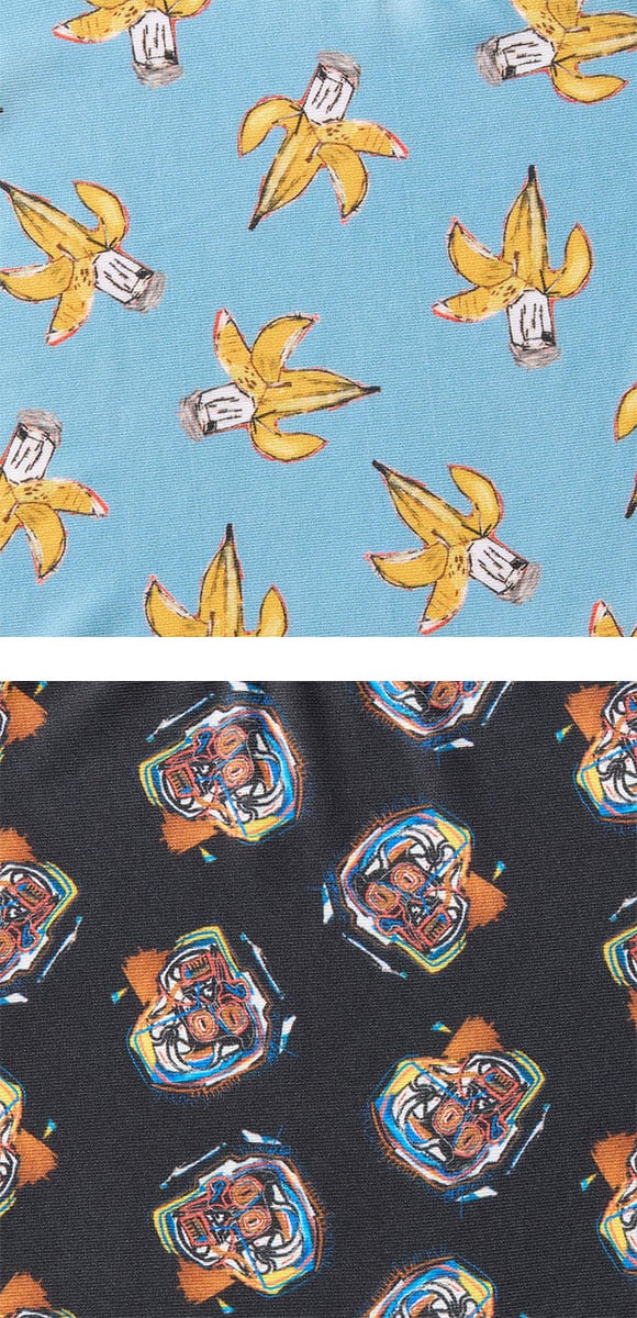 グンゼ BODY WILD バスキアコラボ オールオーバーデザイン ボクサーパンツ メンズ  前閉じ ボディワイルド