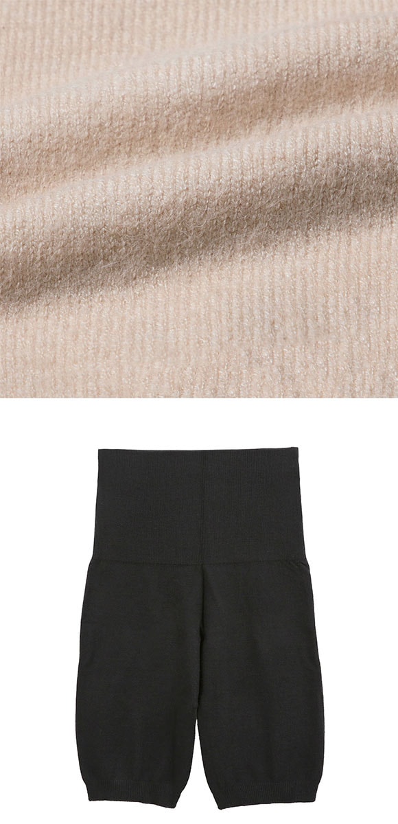 グンゼ ホットマジック 温パン 完全無縫製 はらまき付き 3分丈 オーバーパンツ レディース スパッツ 吸湿発熱 GUNZE HOTMAGIC