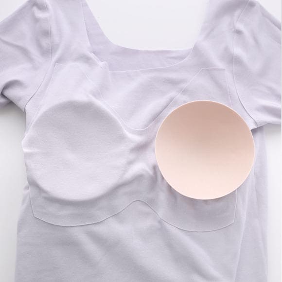 グンゼ KIREILABO Fitte 肌側オーガニックコットン100％ カップ付2分袖インナー レディース インナー 半袖 完全無縫製 GUNZE キレイラボ フィッテ