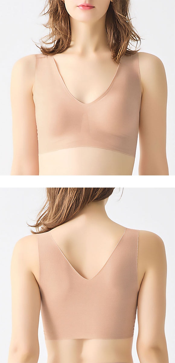 グンゼ キレイラボ 完全無縫製　綿混 ラクして キュット シルエット ノンワイヤー ブラ GUNZE