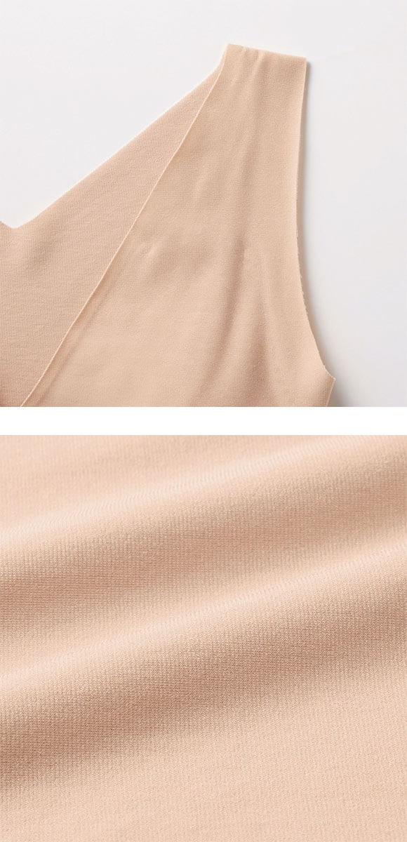 グンゼ キレイラボ 完全無縫製　綿混 ラクして キュット シルエット ノンワイヤー ブラ GUNZE