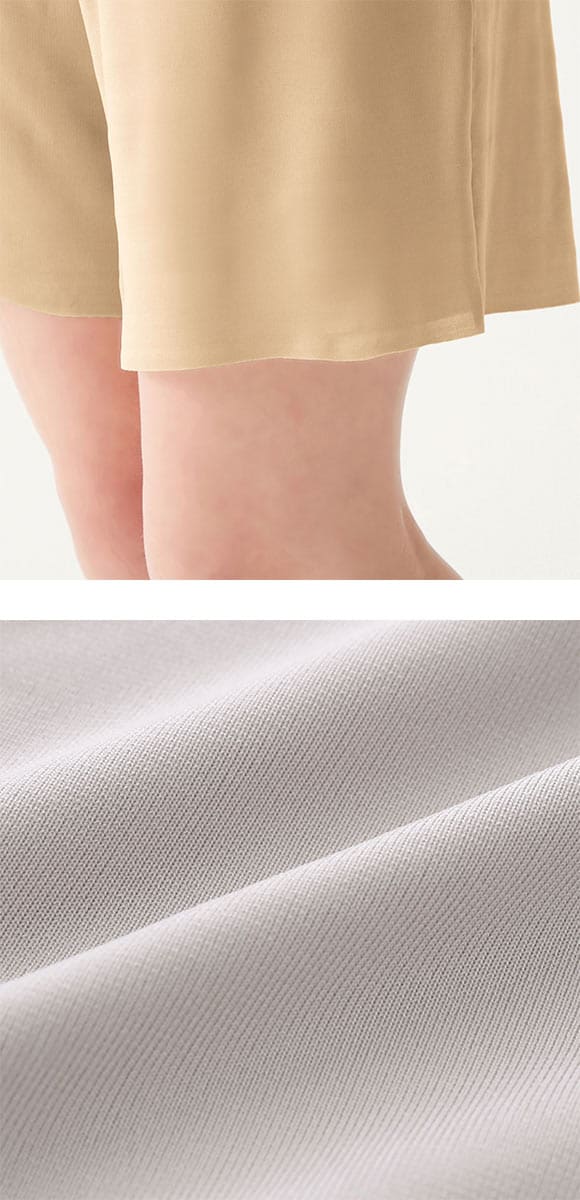 グンゼ アドバンスレーベル ペチパンツ 50cm丈 レディース フレアパンツ インナー GUNZE ADVANCE LABEL