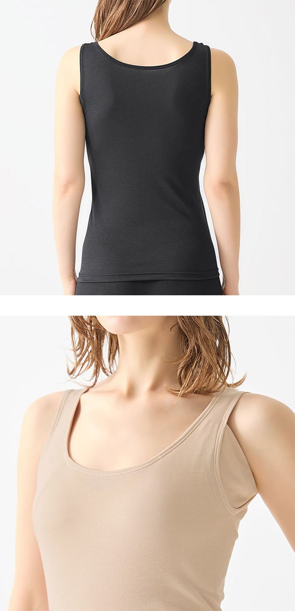 グンゼ アセドロン 大きな汗取りパッド付き タンクトップ レディース 大きいサイズ GUNZE