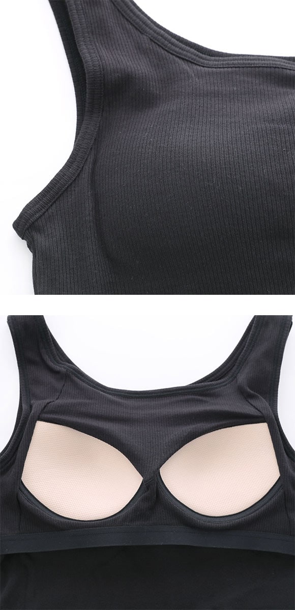 グンゼ コットンリブ カップ付きタンクトップ インナー レディース GUNZE ベーシック