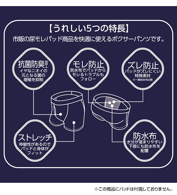 グンゼ GUNZE ネクスタイル NEXTYLE 紙パッド対応 ボクサーブリーフ