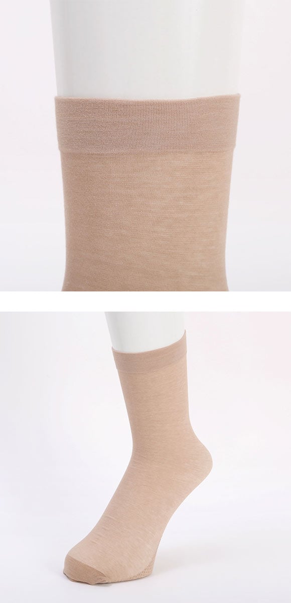 グンゼ SABRINA 極細綿混 ミドルクルー丈 ソックス レディース 靴下 足底珪藻土糸 GUNZE サブリナ 23-25cm