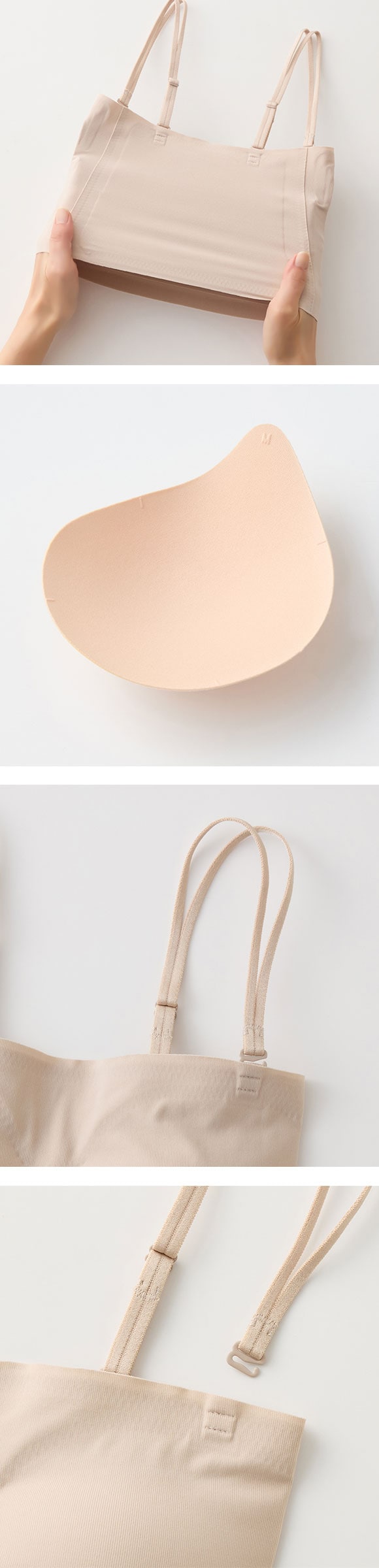 グンゼ unTuche ストラップレスブラ ガールズ バンドゥブラ ハーフトップ GUNZE アントゥシェ ティーンズ