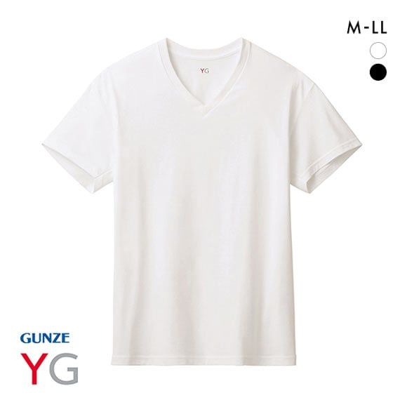 グンゼ GUNZE ワイジー YG ネクストラ NextRA+ DRY∞DEO Vネック 半袖 Tシャツ メンズ 綿100％ 天竺 吸汗速乾 汗臭ケア