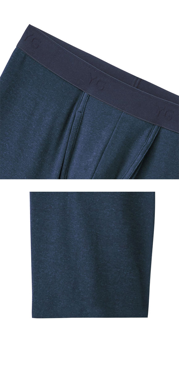 グンゼ YG NextRA+ カットオフ ロングボクサー メンズ 天然発熱 ボトムス インナー 前あき GUNZE ワイジー ネクストラ