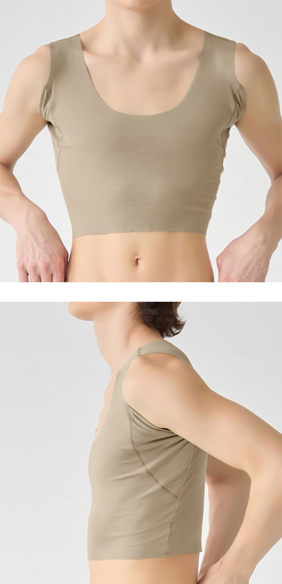 グンゼ インティー ハーフ丈 スリーブレス ハーフ シャツ メンズ GUNZE