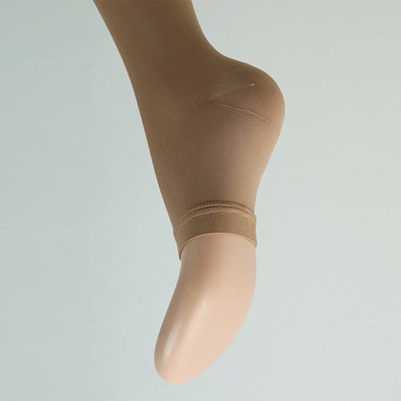 メディックピエド 着圧カルテ ハイソックス オープントゥ 靴下 保湿加工 抗菌防臭 日本製