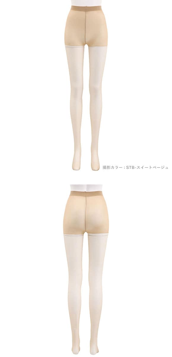 爽涼気分 ストッキング 3足組 パンティ部メッシュ 抗菌防臭 UVケア パンスト