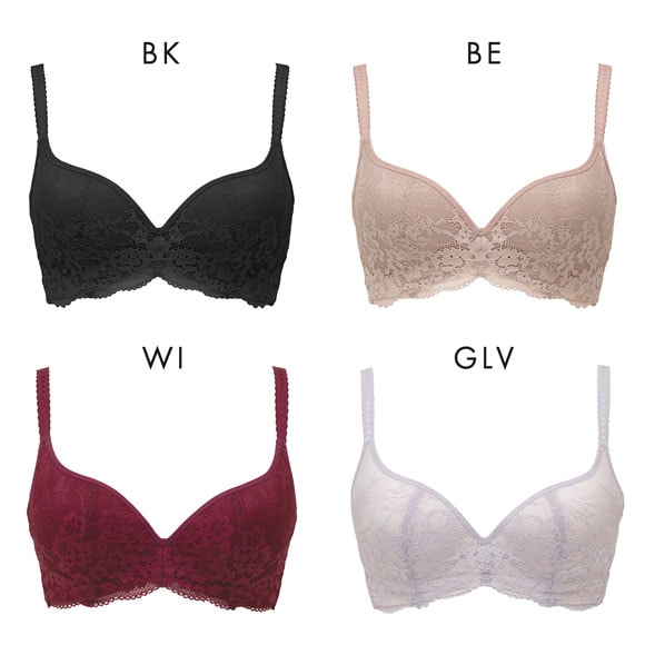 ルシアン LECIEN 肌フィット ブラジャ－ 楽ワイヤー 肌にとけこむフィット感 超ソフトワイヤー モールドブラ