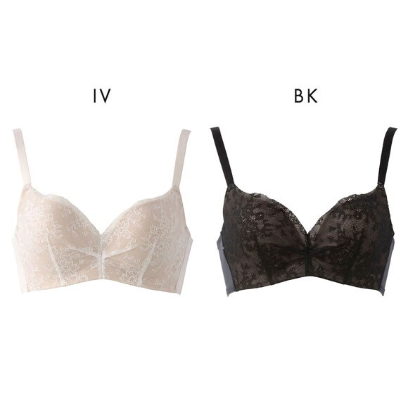 ルシアン Frameey 骨格ウェーブタイプ ブラ 3/4カップ ブラジャー BCDEF 脇肉 脇高 LECIEN フレーミー