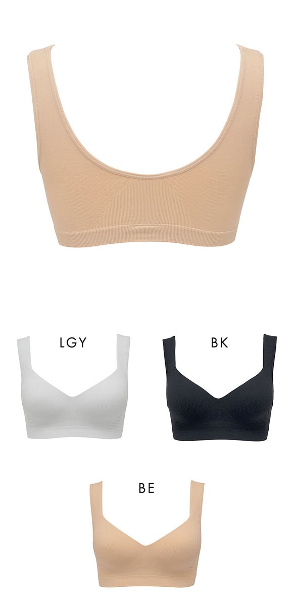 ルシアン 細くみせるインナー メッシュ カップ付 ハーフトップ Daily Liner M L LL 大きいサイズ 吸汗速乾 LECIEN PowerShape