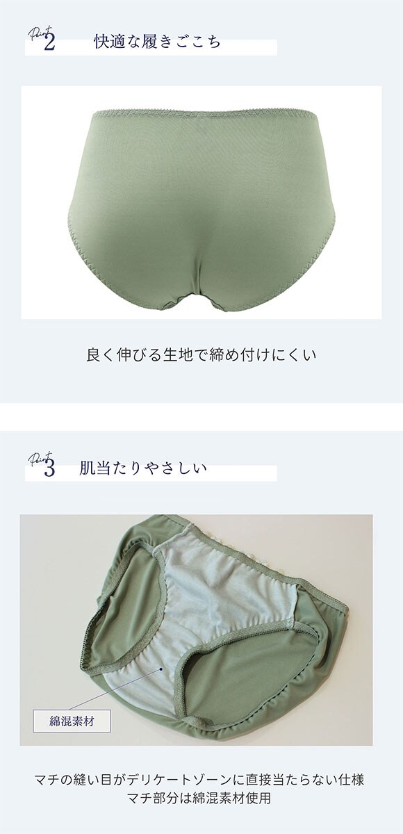 ルシアン 大きめバスト専用 コンパクト設計 ペアショーツ スタンダード M L LL 3L 大きいサイズ LECIEN