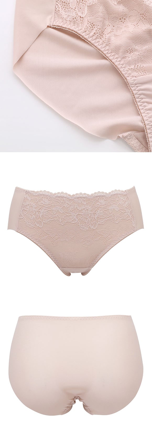 ルシアン LECIEN 肌フィット ショーツ はき込み深め スタンダード ノーマル 楽ワイヤー 肌にとけこむフィット感 M L LL 大きいサイズ