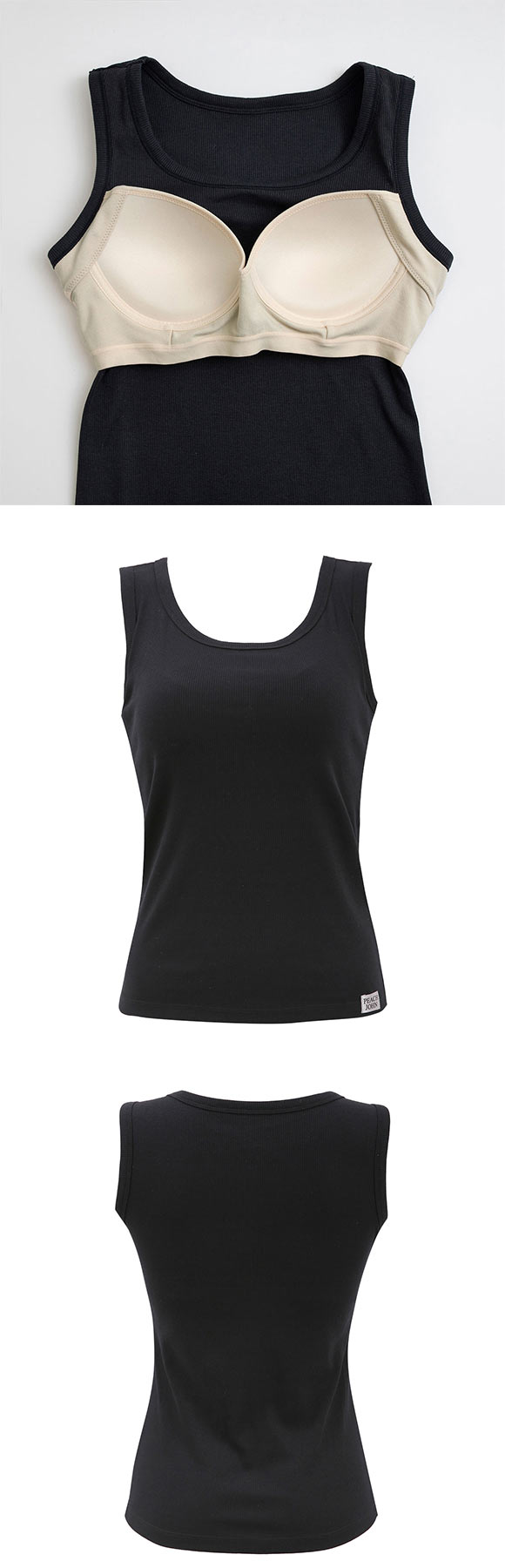 ルシアン PEACH JOHN×LECIEN カップ付きタンク リブインナー NEW BASICタイプ LECIEN ティーン ピーチジョン PJコラボ