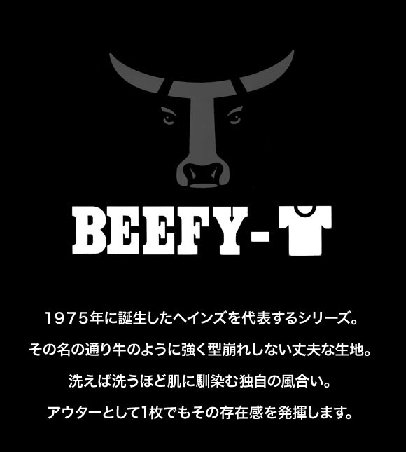 ヘインズ Hanes BEEFY サーマル 長袖 シャツ クルーネック ロングスリーブ Tシャツ メンズ