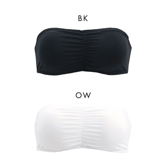無地 チューブブラ 下厚パッド入り バンドゥブラ バンドゥ ブラカバー