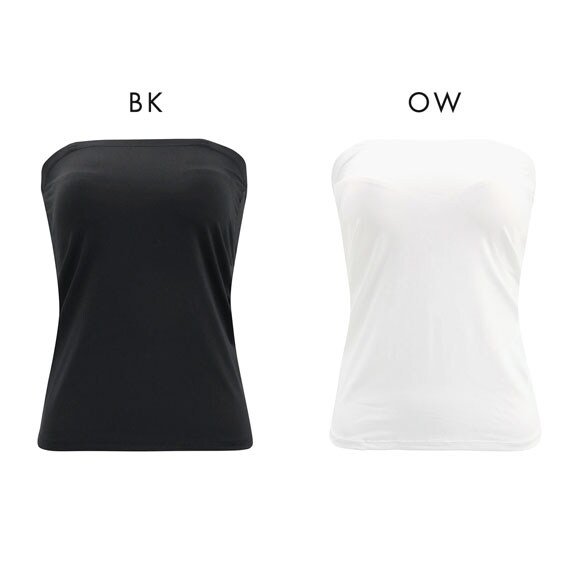 無地 シンプル ブラトップ カップ付き インナー ブラキャミ