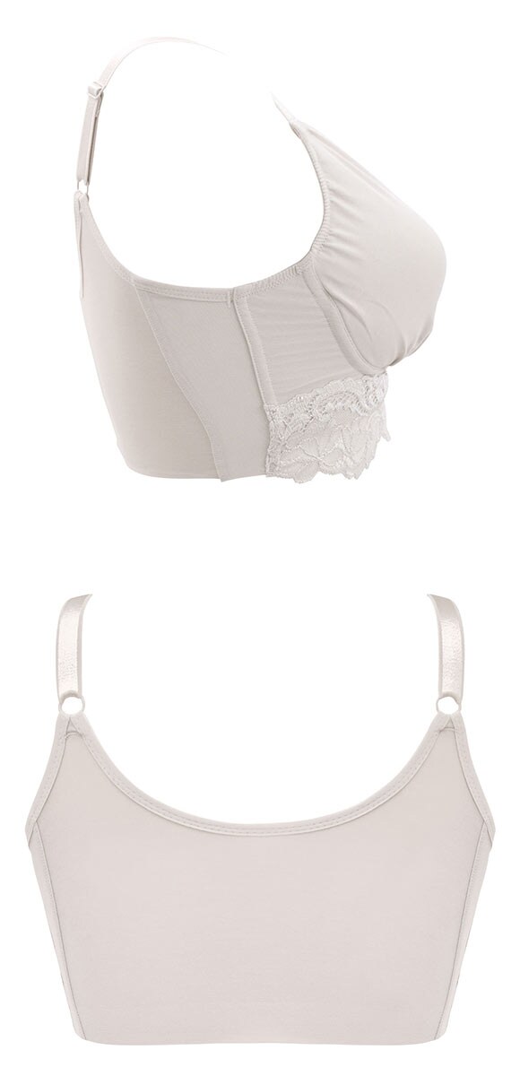 ブラデリス 綿混ストレッチハイブリッド ハートカップブラ S-5L 美胸 ノンワイヤー ブラジャー 脇肉 ハミ肉 脇高 快適 BRADELIS NY PEACE