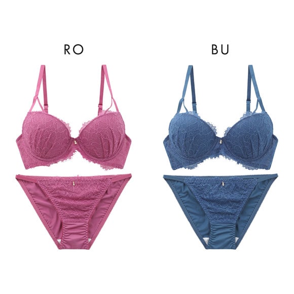 エレガント 脇肉を谷間に変える脇高ブラ グレイスストリング ブラセット ABCDEF グラマー ブラジャー ショーツ セット Elegante