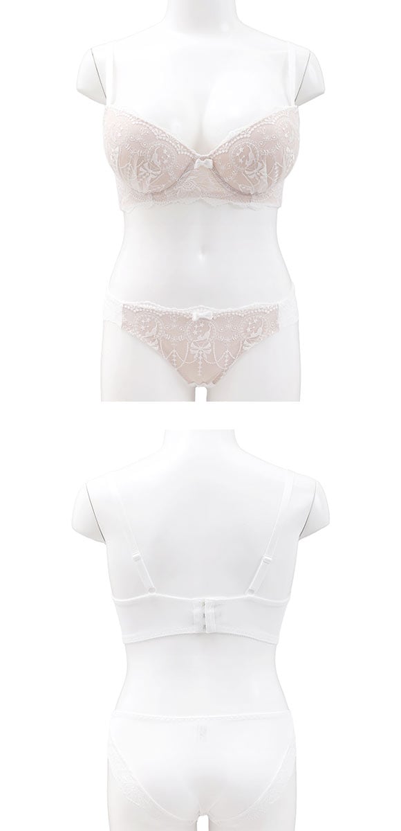 エレガント プリティキャット ブラセット GHI65-95 大きいサイズ グラマー 盛り ブラジャー ショーツ セット Elegante
