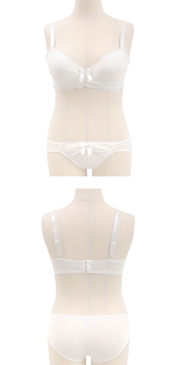 エレガント ラメジョーゼットレース ブラセット CDEF80-95 大きいサイズ グラマー 盛り胸 谷間 ブラジャー ショーツ Elegante