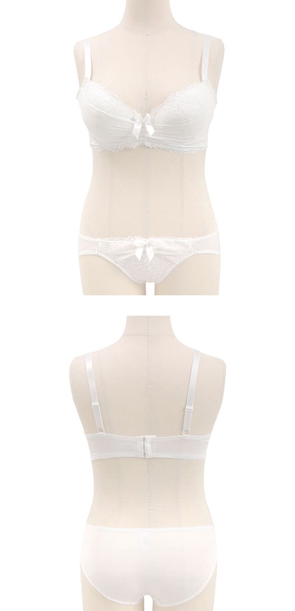 エレガント ラメジョーゼットレース ブラセット GHI65-95 大きいサイズ グラマー 盛り胸 谷間 ブラジャー ショーツ Elegante