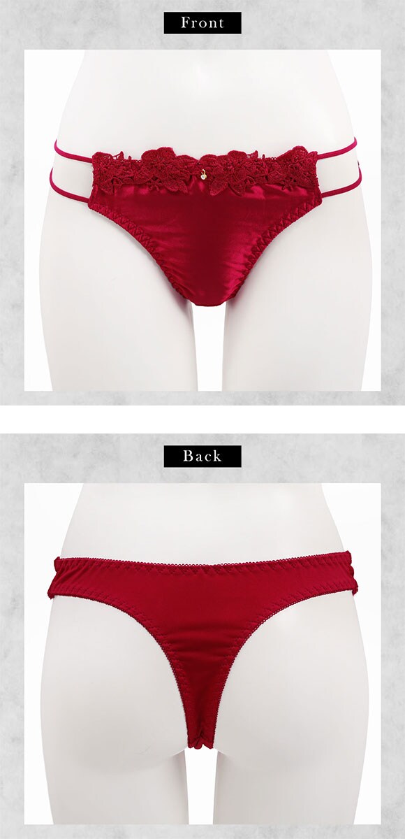 エレガント セクシーサテン＆ケミカル Tバックショーツ M L LL 3L 4L 5L コーディネイト タンガ ソング コーディネイト Elegante