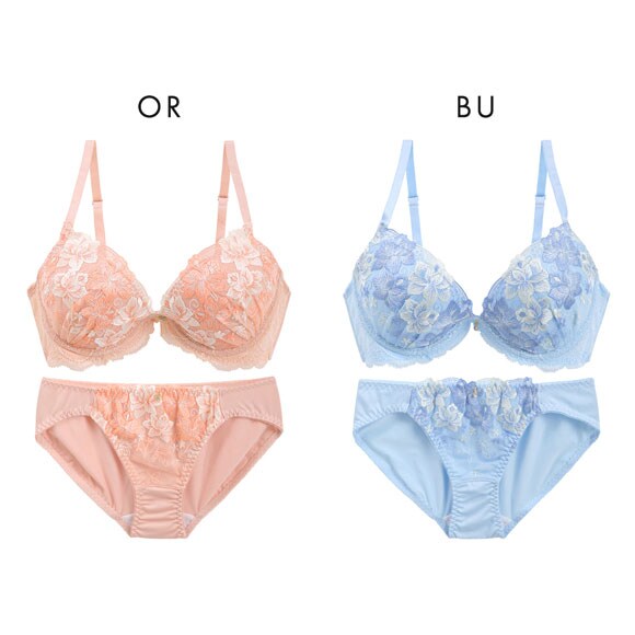 エレガント ソフトワイヤー フルールミストレース ブラセット ABCDEF らくちん 脇肉 谷間 盛り胸 美胸 寄せ Elegante