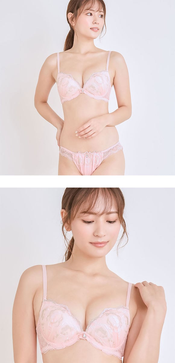 エレガント ロマンティックバニー ブラセット GHI65-95 うさぎ ラビット 大きいサイズ グラマー 脇高 谷間 ブラジャー ショーツ