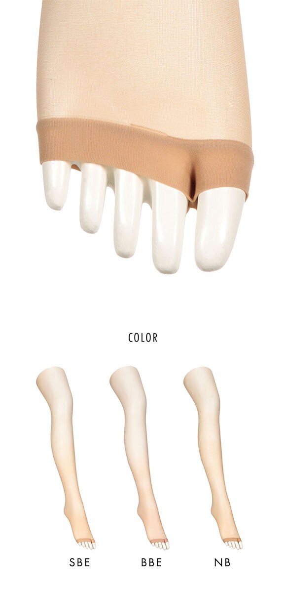 アスティーグ 開 オープントゥ ストッキング 大きいサイズ ATSUGI