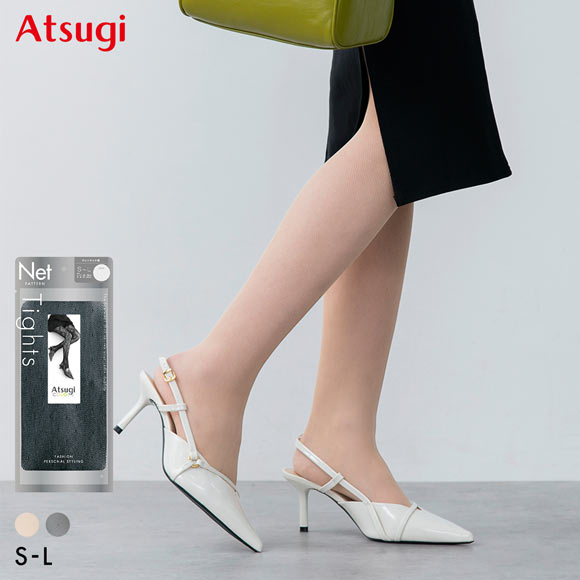 アツギカラーズ ドットネット柄タイツ Atsugi COLORS
