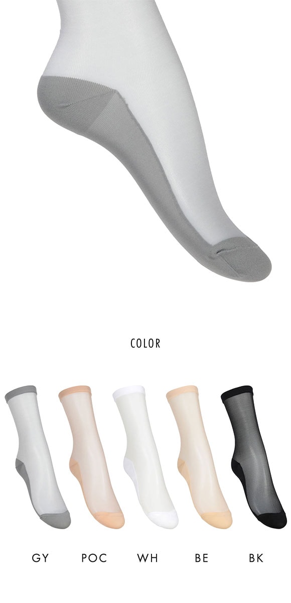 アツギ ASTIGU 透 クルーソックス ATSUGI