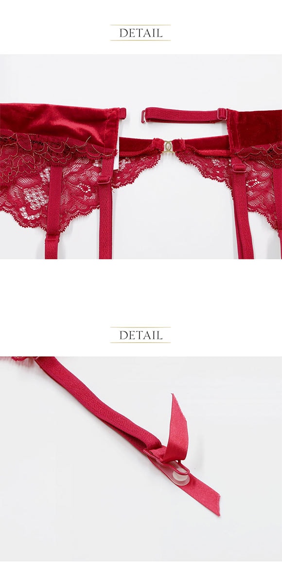 アンブラ Velvet Sin ベロア×レース ガーターベルト セクシー ランジェリー ANNEBRA