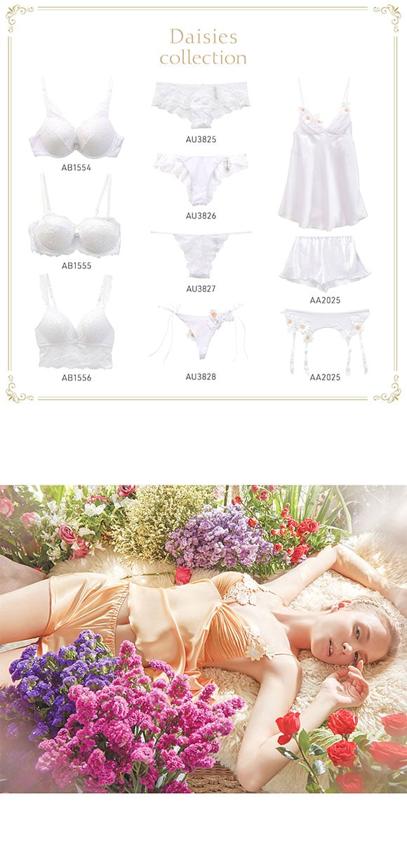 アンブラANNEBRA Daisies BrazilianTouch 総レース 1/2カップ ブラジャー BCDEFG グラマーサイズ サイズ豊富 大きいサイズ ハーフカップ 単品