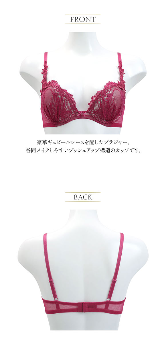 アンブラ ANNEBRA Morocco 3/4カップ ブラジャー 総レース BCDEFG 大きいサイズ BloomUp 谷間ブラ 単品