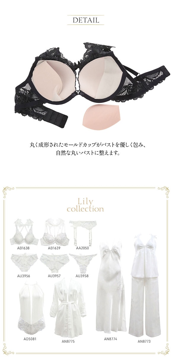 アンブラ ANNEBRA Lily バックモチーフ モールドカップブラ 単品