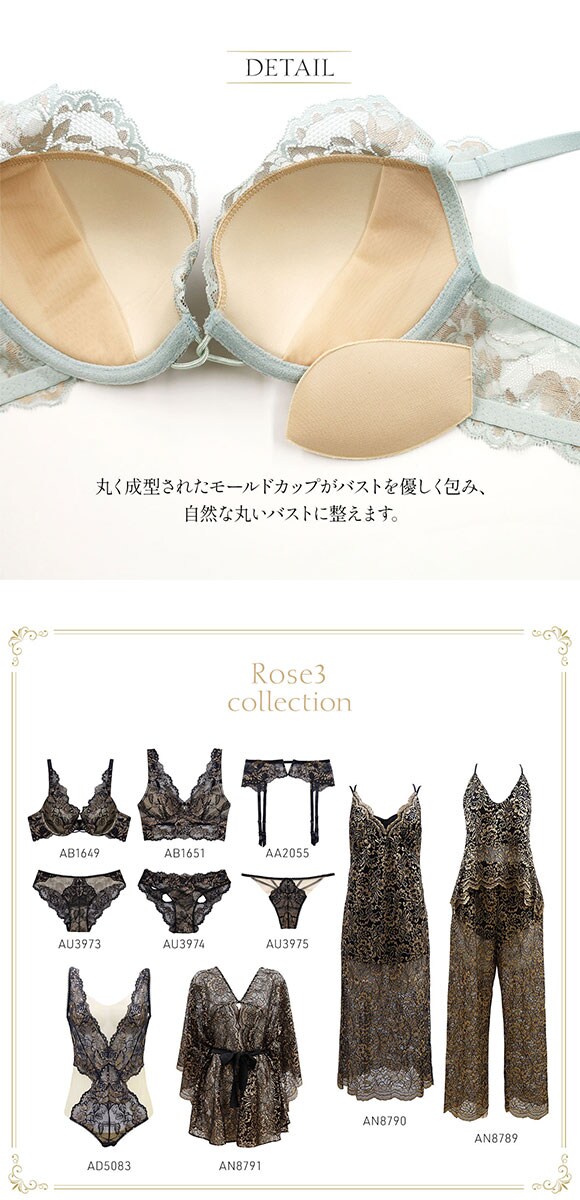 アンブラ ANNEBRA Rose3 デコルテレース モールドカップ ブラジャー 単品